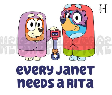 bluey rita and janet episode|janet and rita bluey toys.